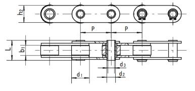 不銹鋼空心銷軸鏈